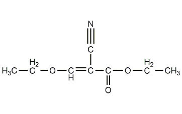 (ethoxymethylene)ethyl cyanoacetate structural formula