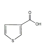 3-thiophenecarboxylic acid structural formula