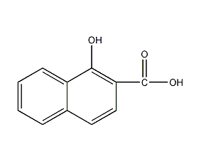 1-hydroxy-2-naphthoic acid structural formula
