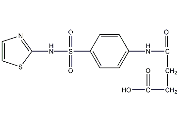 Structural formula of sulfathiazole succinate