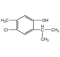 4-chloro-2-isopropyl-5-cresol structural formula
