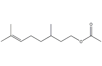 Citronellyl acetate structural formula