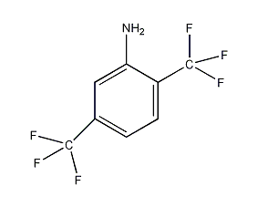 2,5-bis(trifluoromethyl)aniline structural formula