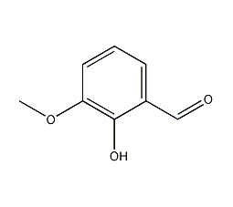 2-hydroxy-3-methoxybenzaldehyde structural formula