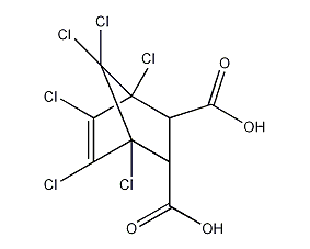 Structural formula of chlorobacterial acid