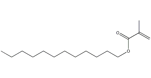 Structural formula of dodecyl methacrylate
