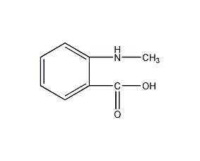 N-methylaminobenzoic acid structural formula
