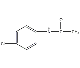 Structural formula of p-chlorophenylacetamide