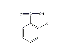 2-Chlorobenzoic acid structural formula