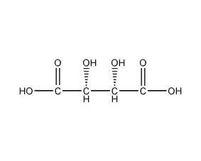 DL-tartaric acid structural formula