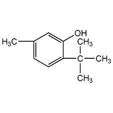 6-tert-butyl m-cresol structural formula
