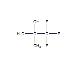 2-Trifluoromethyl-2-propanol structural formula