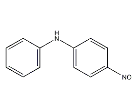 Structural formula of p-nitrosodiphenylamine