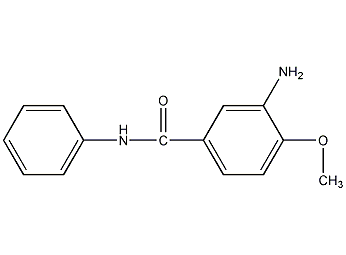 3-amino-4-methoxybenzoanilide structural formula