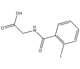 2-iodohippuric acid structural formula