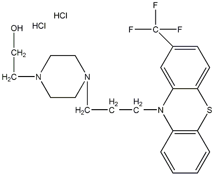 Fluphenazine Hydrochloride Structural Formula