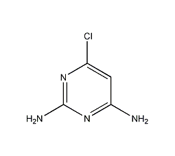4-Chloro-2,6-diaminopyrimidine structural formula