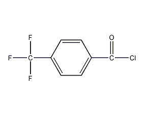 Structural formula of p-trifluoromethylbenzoyl chloride