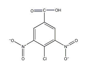 4-chloro-3,5-dinitrobenzoic acid structural formula