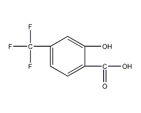 4-(trifluoromethyl)salicylic acid structural formula