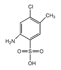 4-amino-2-chlorotoluene-5-sulfonic acid structural formula
