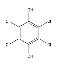 Tetrachlorohydroquinone Structural Formula