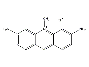 Chlorinated 3,6-diamino-10-methylacridine structure