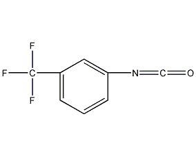 3-(trifluoromethyl)phenyl isocyanate structural formula