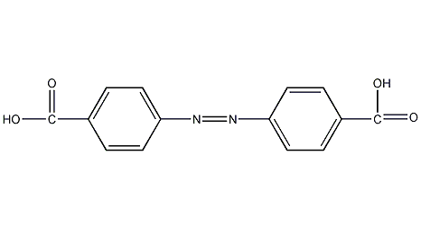 Azobenzene-4,4'-dicarboxylic acid structural formula