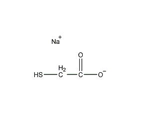 Sodium thioglycolate structural formula