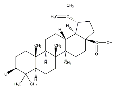 Betulinic acid structural formula