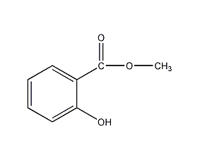 Methyl salicylate structural formula