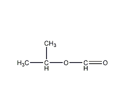 Isopropyl formate structural formula