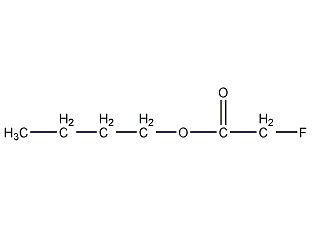 Butyl fluoroacetate structural formula
