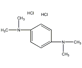 Structural formula of tetramethyl-p-phenylenediamine dihydrochloride
