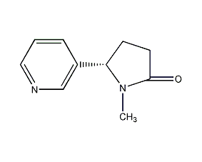(-)-cotinine structural formula