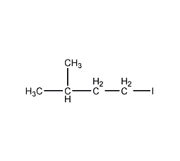 Isoamyl iodide structural formula