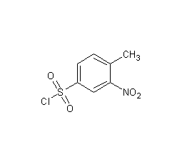 4-methyl-3-nitrobenzenesulfonyl chloride structural formula