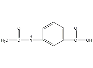 3-acetamidobenzoic acid structural formula