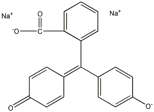 Structural formula of disodium phenolphthalein aqueous solution
