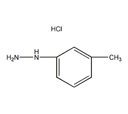 Structural formula of m-tolyzine hydrochloride