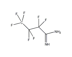 Heptafluorobutyridine structural formula