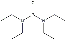 Bis(diethylamino)chlorophosphine structural formula