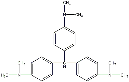 Colorless crystal violet structural formula