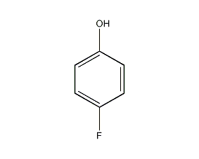 Structural formula of p-fluorophenol
