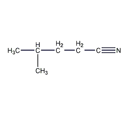 Isocapronitrile structural formula