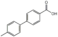 4'-Methyl-4-biphenylcarboxylic acid structural formula