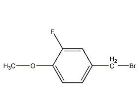 3-fluoro-4-methoxybenzyl bromide structural formula