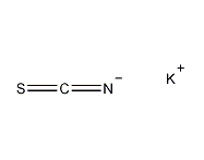 Potassium thiocyanide structural formula