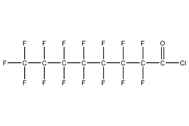 Perfluorooctanoyl chloride structural formula